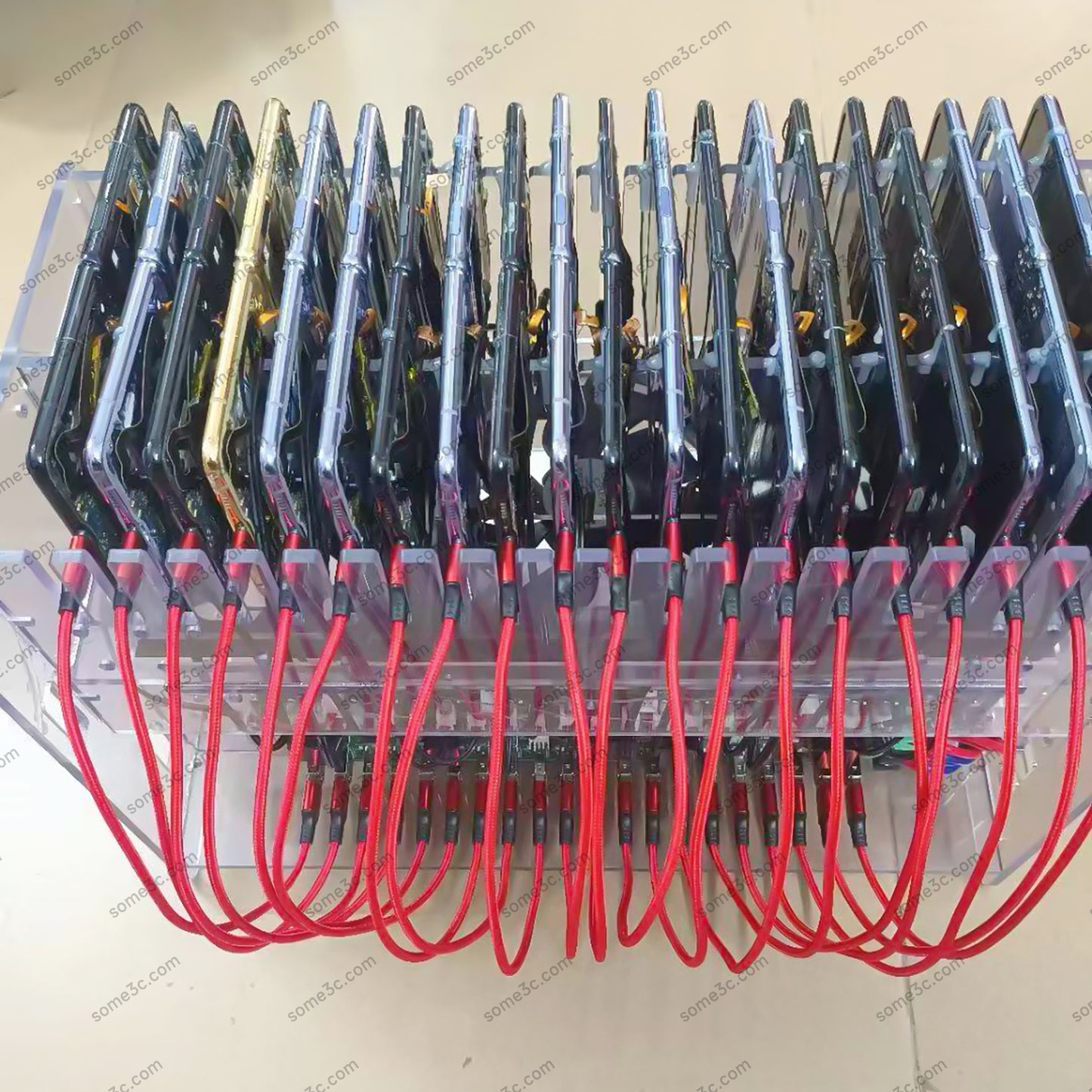 Phone Farm HUB Holder Mobile phone 20 USB Ports Charger Station Chassis farm SmartPhone Group Control USB Connection Farming Accessories