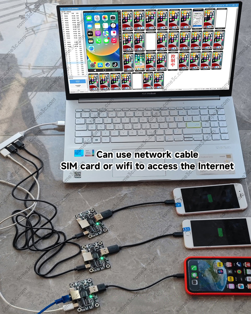 Control central para iPhone sin jailbreak, automatización iOS, estudio de juegos OTG, sincronizador de hardware, placa de control de captura de pantalla