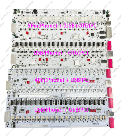 Mobile Phone Group Control Equipment Motherboard Ethernet / WIFI Connection Independent Switch Fan Adjustable Supports USB / OTG