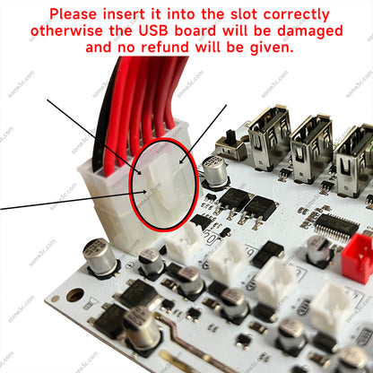Equipo de control de grupo de teléfonos móviles Placa base Conexión Ethernet/WIFI Interruptor independiente Ventilador Ajustable Soporta USB/OTG
