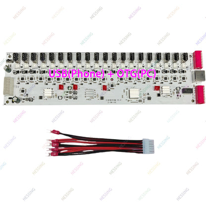 Mobile Phone Group Control Equipment Motherboard Ethernet / WIFI Connection Independent Switch Fan Adjustable Supports USB / OTG